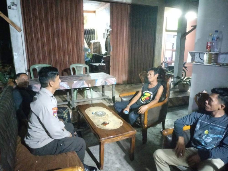 Polsek Tempuling Laksanakan Cooling System Malam untuk Jaga Kondusifitas Pasca Pilkada