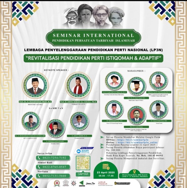 22-24 April, LP3N Pimpinan UAS Selenggarakan Muzakarah dan Seminar Internasional Pendidikan