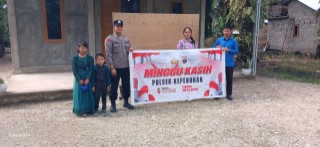 Minggu Kasih, Polsek Kepenuhan Ajak Jemaat Gereja GSJA Sukseskan Pilkada 2024