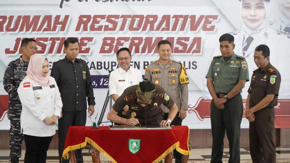 Hadirkan Keadilan, Kajati Riau Resmikan Rumah RJ se Kabupaten Bengkalis