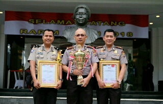 Ukir Prestasi, Kapolresta Pekanbaru Raih Juara Satu Dilomba Polmas Award Kapolri Cup 2018