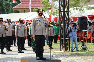 Kabaharkam Polri Pimpin Apel Kesiapsiagaan Satgas Relawan Karhutla & Covid-19 Provinsi Riau
