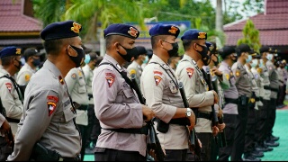 Jelang Pilkada Serentak Polres Siak & Polda Riau Gelar Apel Pengecekan Serpas 