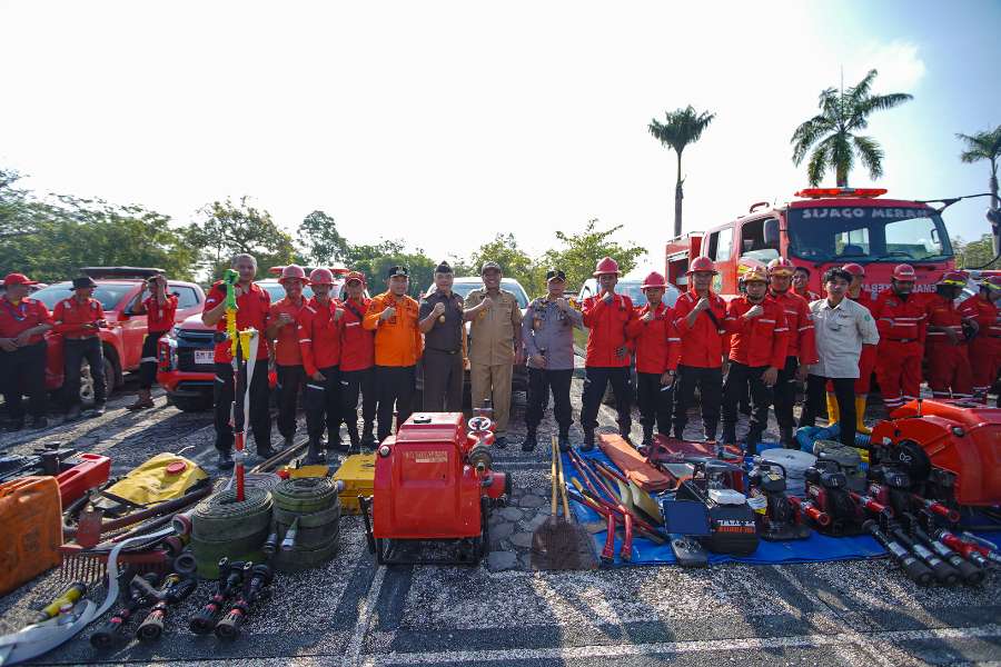 Siaga Darurat Bencana Karhutla, Pemkab Siak Apel Gelar Pasukan