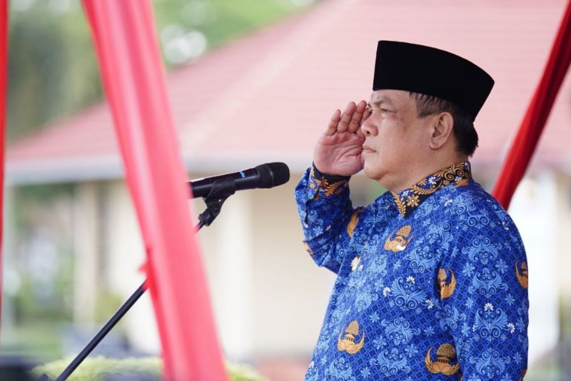 Jadi Irup Upacara Hardiknas 2024,  Pj Gubri Paparkan Kondisi Terkini Bidang Pendidikan