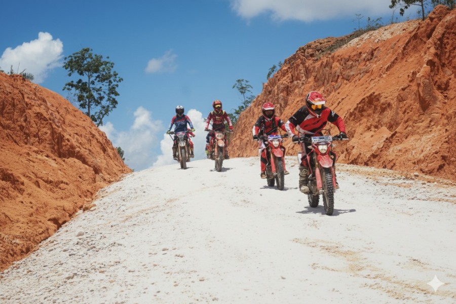 Honda CRF Fun Adventure, Capella Honda Ajak Bikers Rasakan Ketangguhan CRF di Alam Bangkinang