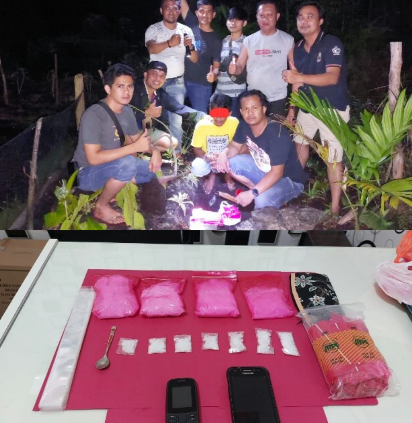 Tim Opsnal KSKP Tembilahan Tangkap Terduga Pelaku Narkoba Jenis Sabu