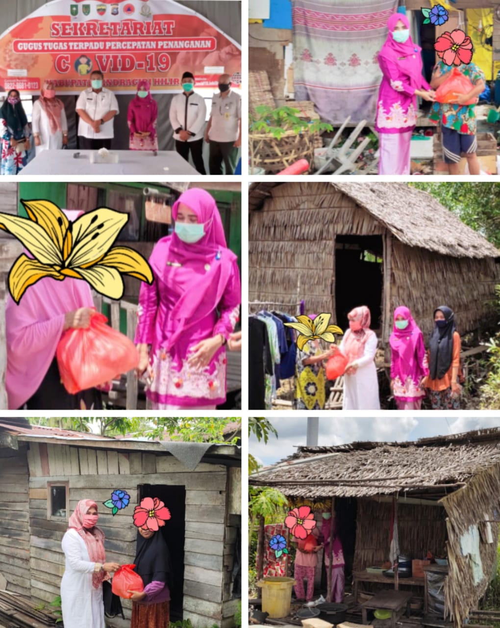 Ikut Perangi Covid-19, Komunitas Kita Peduli Beri Bantuan 250 Kg Beras dan 60 Paket Sembako