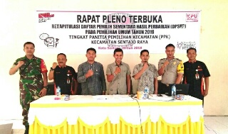 PPK Sentajo Raya Plenokan DPSHP 20.976 Pemilih Untuk Pemilihan Umum 2019