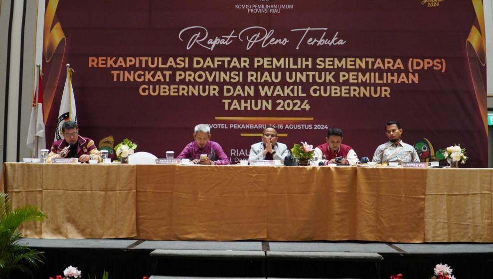 KPU Riau Tetapkan 4.827.031 DPS Untuk Pilgub Riau