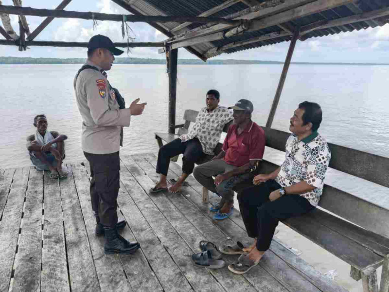 Bhabinkamtibmas Sungai Bela Ajak Warga Jaga Kamtibmas