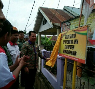 Wakili Bupati, Kadiskes Resmikan Sekretariat DPD Pemuda-BNN Inhil