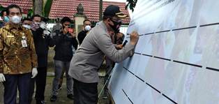 Bawaslu Kuansing Gelar Deklarasi Masyarakat Peduli Pilkada Anti Money Politic Kuansing Tahun 2020