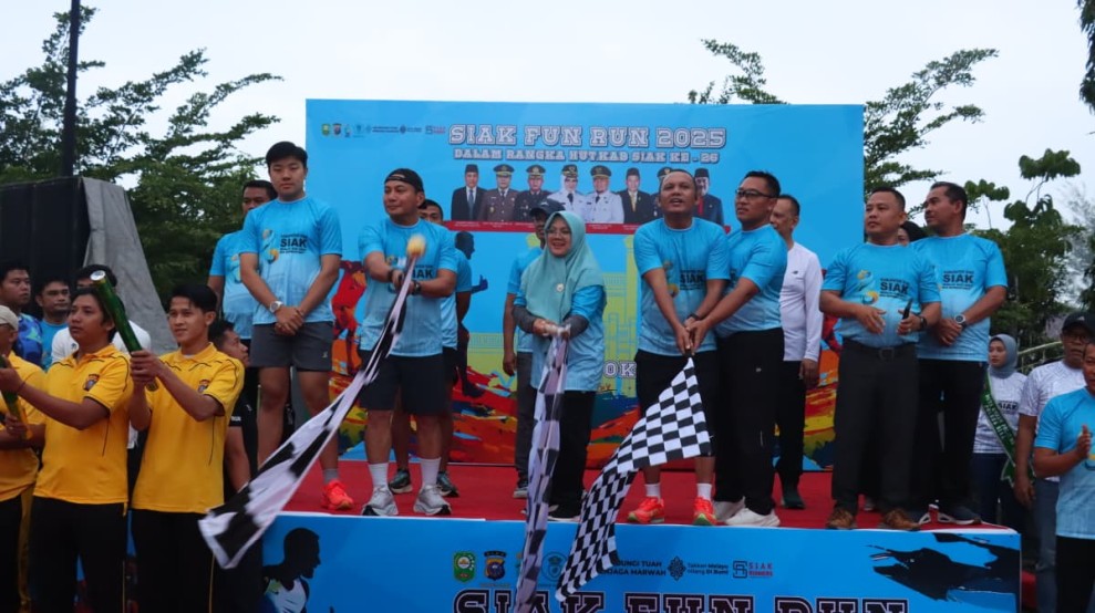 Ribuan Warga Antusias Ikuti Fun Run 5K-10K, Meriahkan Hari Jadi Kabupaten Siak ke-26