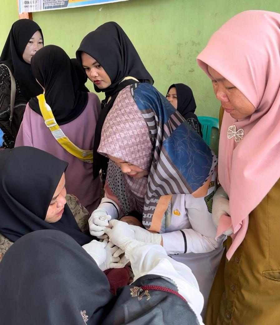 Puskesmas Sungai Salak Canangkan PIN Polio Serentak Tahap II