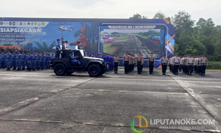 Targetkan Zero Karhutla, Menko Polhukam Pimpin Apel Kesiapsiagaan Penanggulangan di Riau