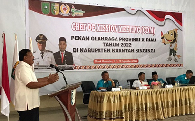 Porprov X di Kuansing Akan Pertandingkan 375 Nomor dari 27 Cabang Olahraga