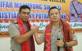 Pelepasan dan Penyambutan Kapolres Baru, Polres Inhil Gelar Farewell Parade