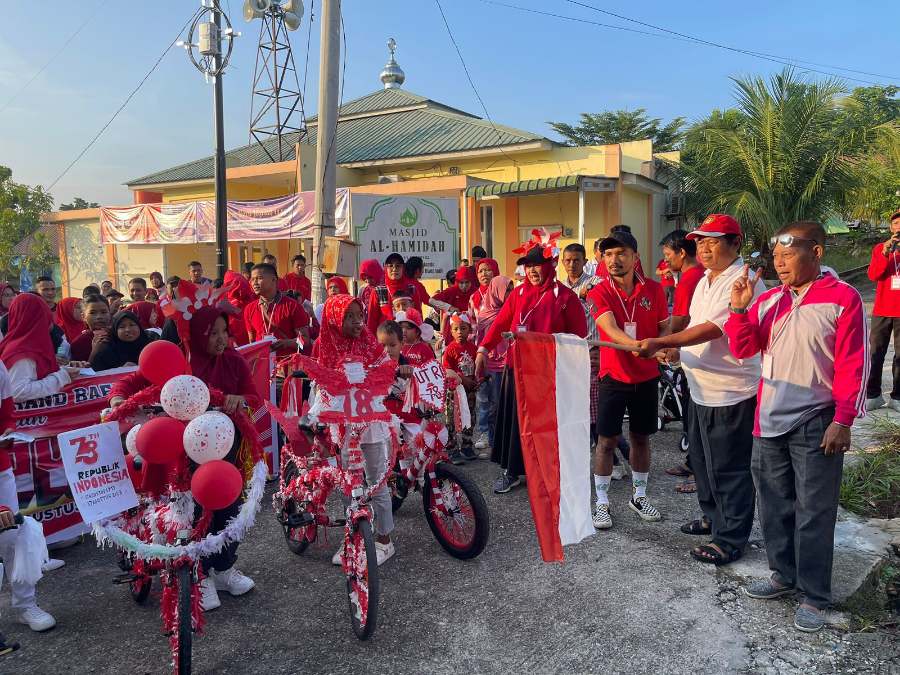 Meriahkan HUT RI ke-78, Perumahan Grand Baffanda Pekanbaru Gelar Berbagai Perlombaan