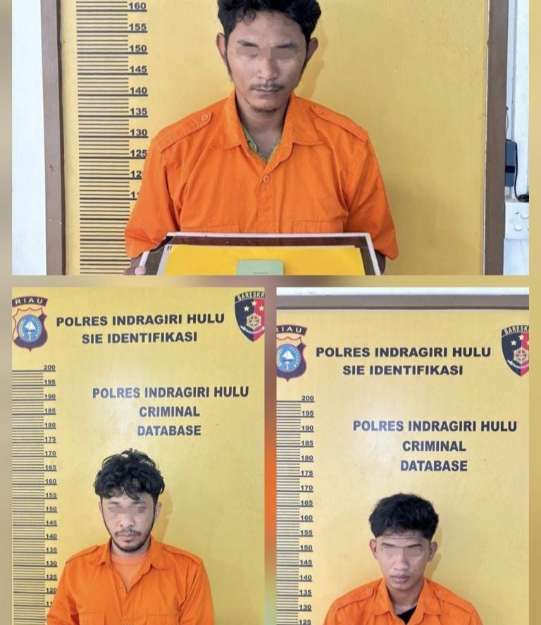 Satresnarkoba Polres Inhu Ringkus Tiga Pelaku Sabu di Rengat, Satu Residivis