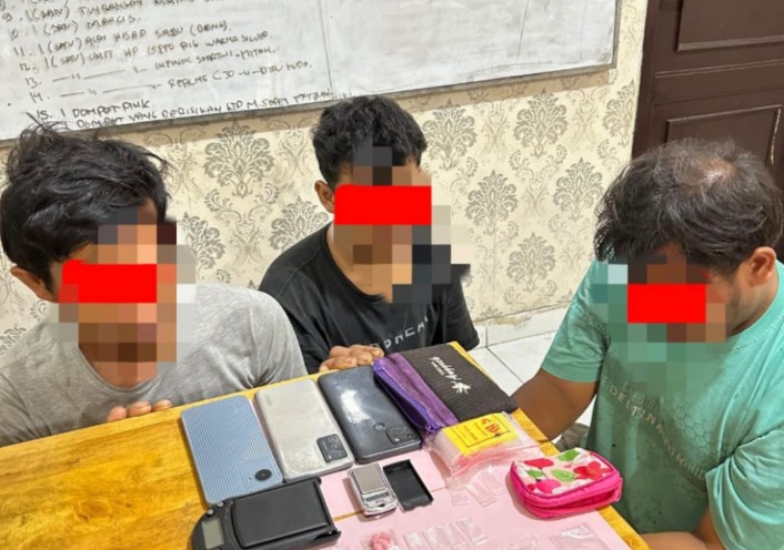 Tiga Kurir Narkoba Ditangkap, Polsek Tualang Sita Sabu dan Ekstasi