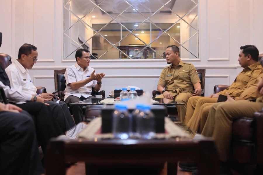 Bidik Kenaikan PAD, Wako Agung Bahas TKD dan Bantuan UMKM ke DJPb Riau