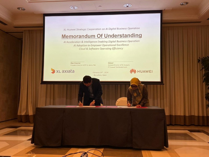 XL Axiata - Huawei Kerja Sama Strategis Pemanfaatan Artificial Intelligence