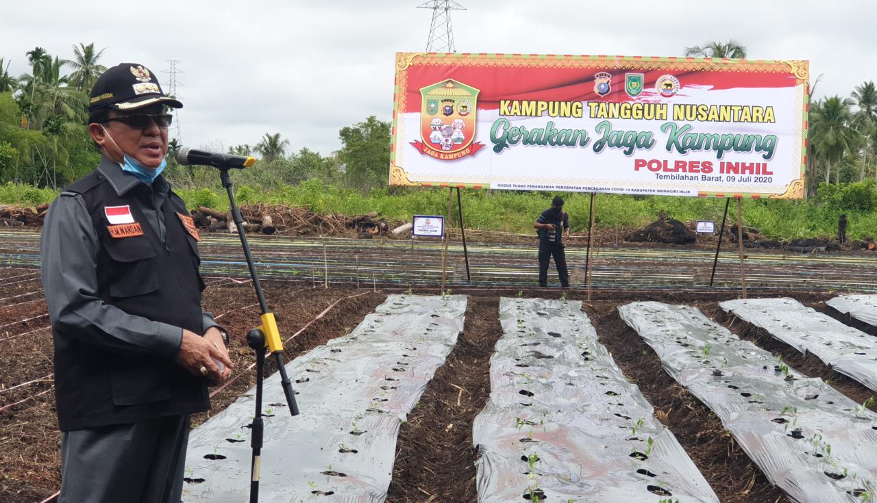 Bupati Inhil Resmikan Kampung Tangguh Nusantara