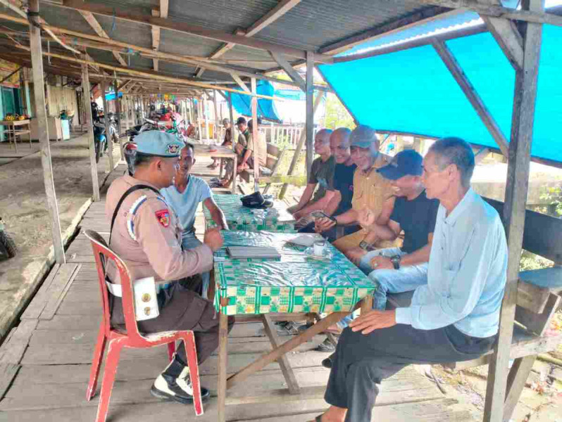 Sambangi Warga, Polsek Kuindra Sosialisasi Kamtibmas