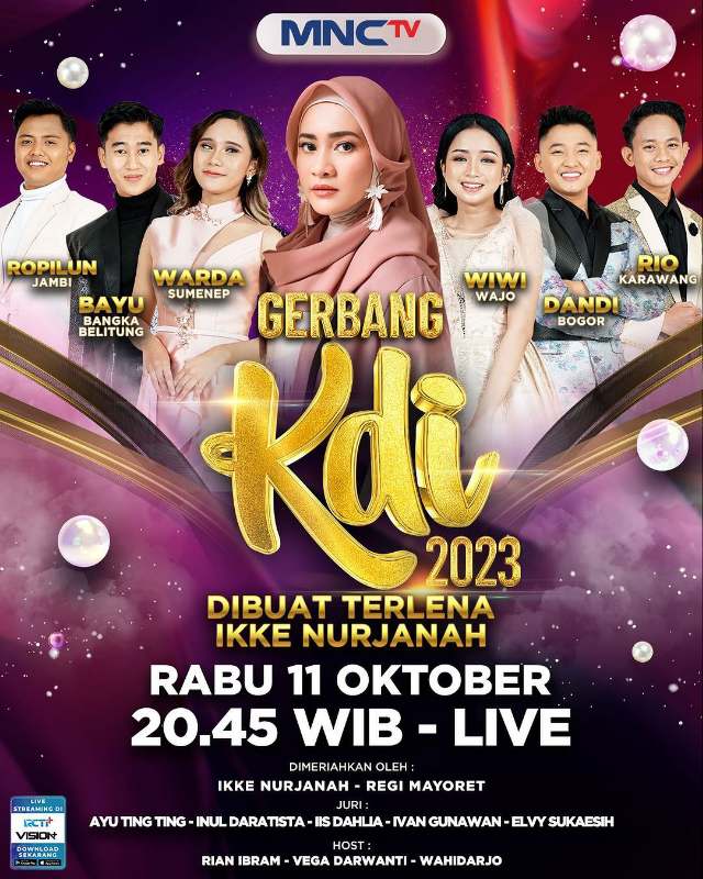 6 Calon Bintang KDI Ditantang untuk Buat Hati Ikke Nurjanah Terlena