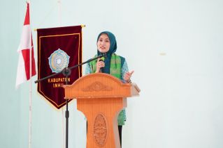 Ketua TP PKK Riau Monev Pelaksanaan 10 Program Pokok PKK di Inhil