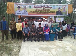 Ketua TP PKK Inhil Tinjau Pembentukan Kampung KB Desa Lintas Timur