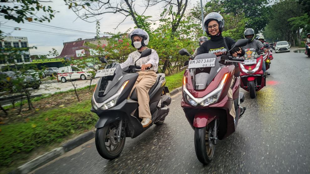 Keseruan Komunitas dalam Regional Public Launching New Honda PCX 160