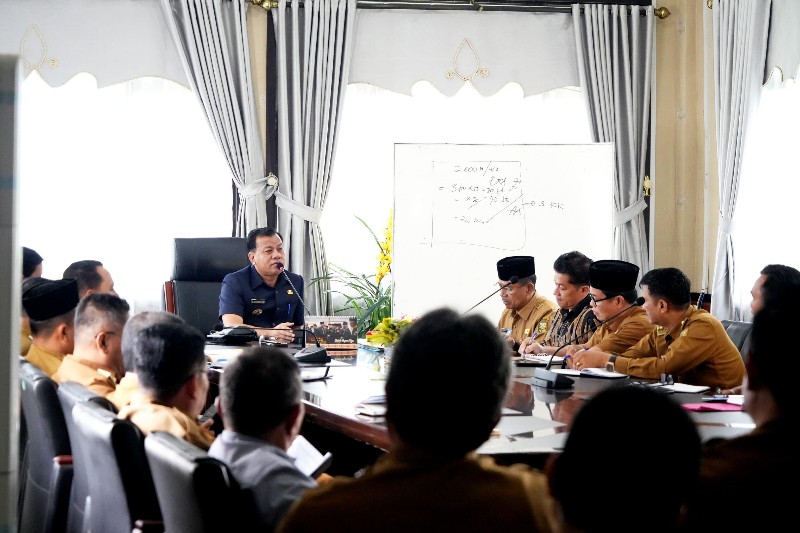 Tekan Inflasi dan Kejar Target Swasembada Pangan, Bupati Kumpulkan Camat dan OPD Terkait