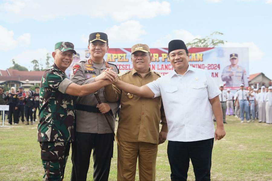 Pj Gubri Ikuti Apel Gelar Pasukan Operasi Keselamatan Lancang Kuning 2024