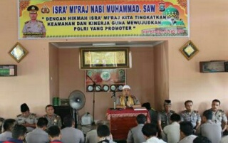 Jajaran Polres Kuansing Peringatan Isra' Mi'raj Nabi Muhammad SAW
