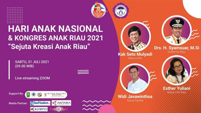 Hadiri Anugerah Sejuta Kreasi Anak Riau, Gubri: Semoga Anak Riau Terus Hasilkan Prestasi