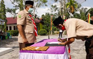 Lantik Pengurus Mabiran, Kwarran dan LPK di Dua Kecamatan, ini Pesan KaKwarcab Siak