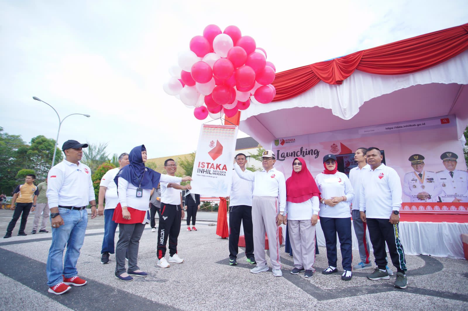 Bupati Wardan Launching Portal Inhil Satu Data Merdeka Istaka