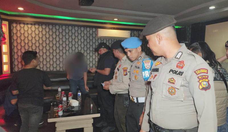 Jelang Tahun Baru, Polisi Razia THM di Kota Pekanbaru