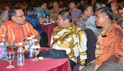 Bupati Amril Hadiri Kenal Pamit Kapolda Riau
