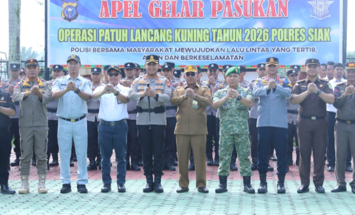 Patuh Lancang Kuning 2026 Dimulai, Sekda Siak Ingatkan Pengendara Tertib Berlalu Lintas