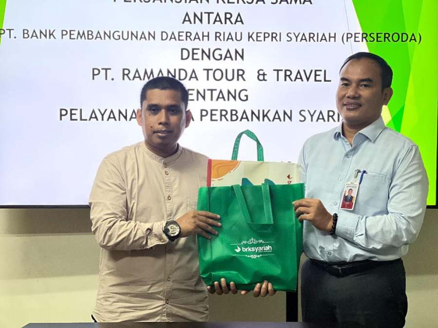 Peminat Tabungan Dhuha Meningkat, BRKS Tanjungpinang Pamedan Lakukan PKS dengan Ramanda Tour dan Travel