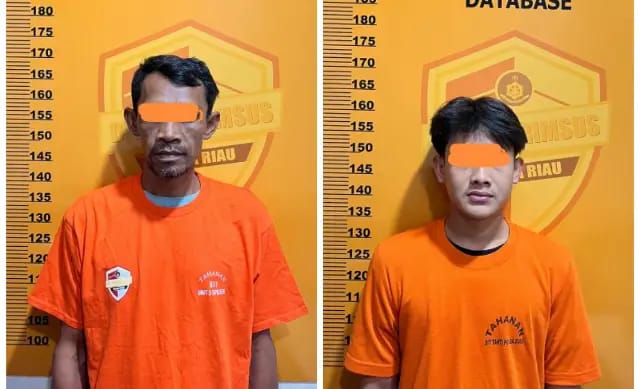 Polda Riau Ringkus Dua Orang Pelaku Pengangkut Kayu Ilegal di Rohul