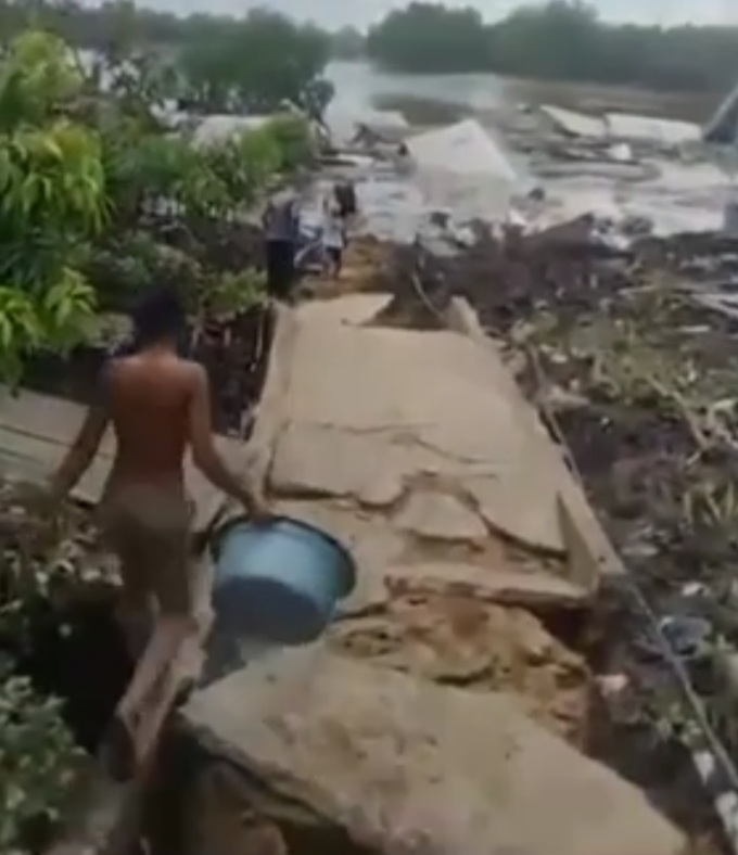 Longsor Akibatkan Belasan Rumah Warga di Inhil Rusak