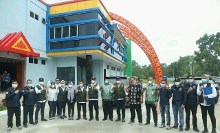 Ditjen Cipta Karya Kementerian PUPR Tinjau Bangunan IPA Baja Indoor Siak