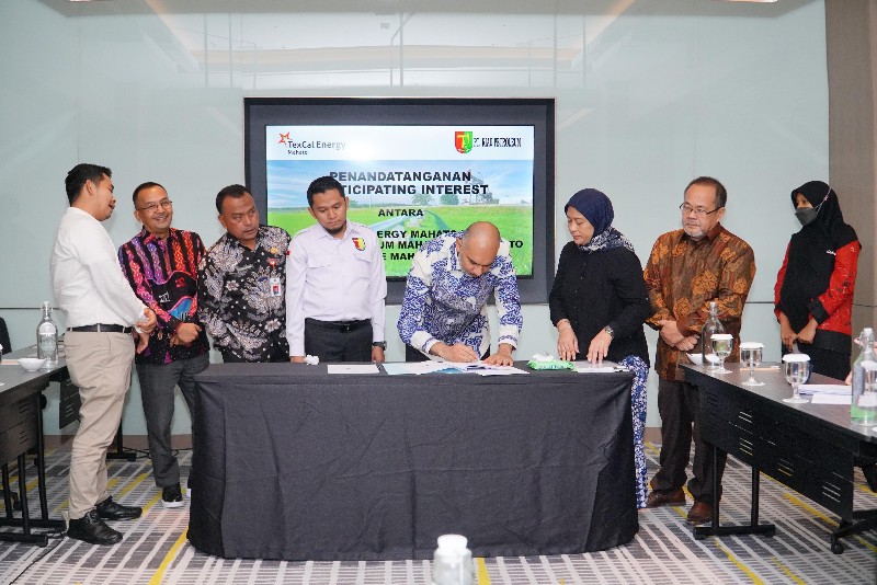 Penandatanganan Perjanjian Pengalihan PI di WK Mahato Resmi Dilakukan