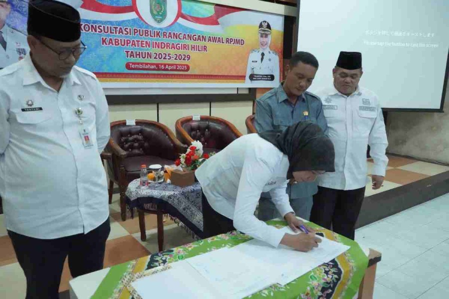 Wabup Inhil Buka Forum Konsultasi Publik Rancangan Awal RPJMD 2025-2029