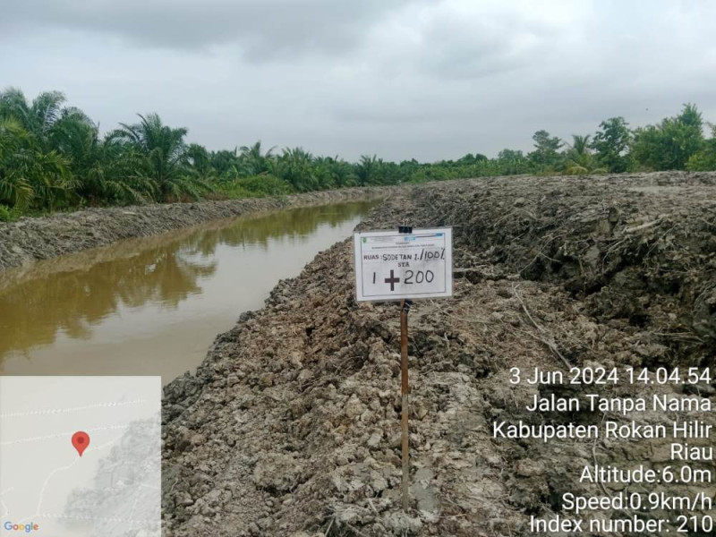 PUPR Riau Gerak Cepat Lakukan Normalisasi Daerah Irigasi 10 Km di Rohil