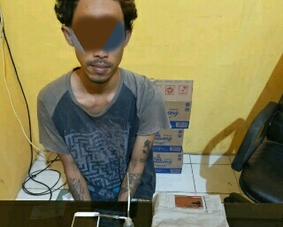 Tim Opsnal Polsek Tualang Menangkap Pelaku Tindak Pidana Penyalahgunaan Narkotika